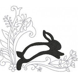 Stickdatei - Bunnies in the garden 4